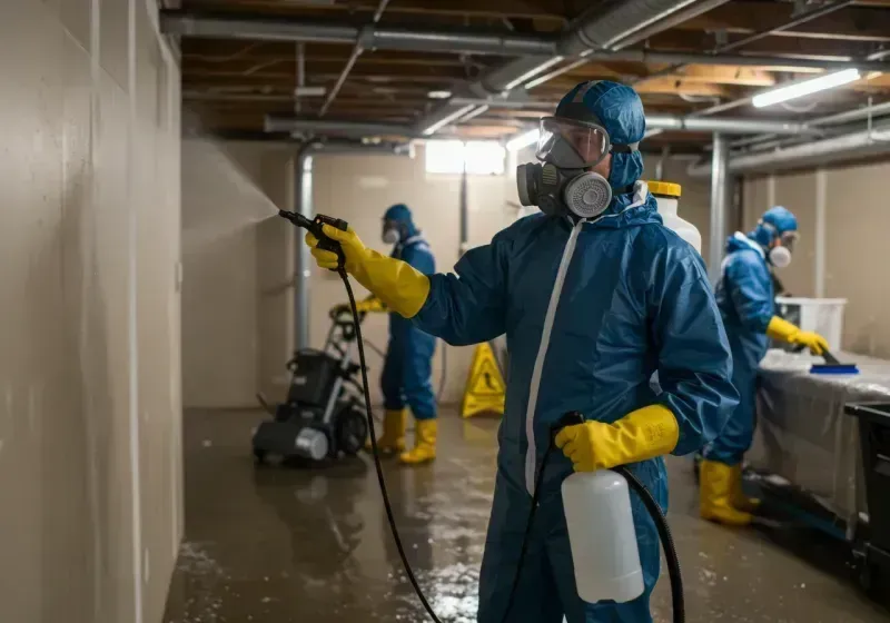 Basement Sanitization and Antimicrobial Treatment process in Baltimore, MD