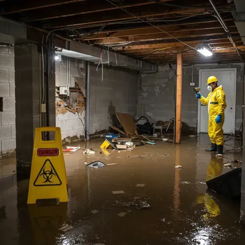 Flooded Basement Electrical Hazard in Baltimore, MD Property